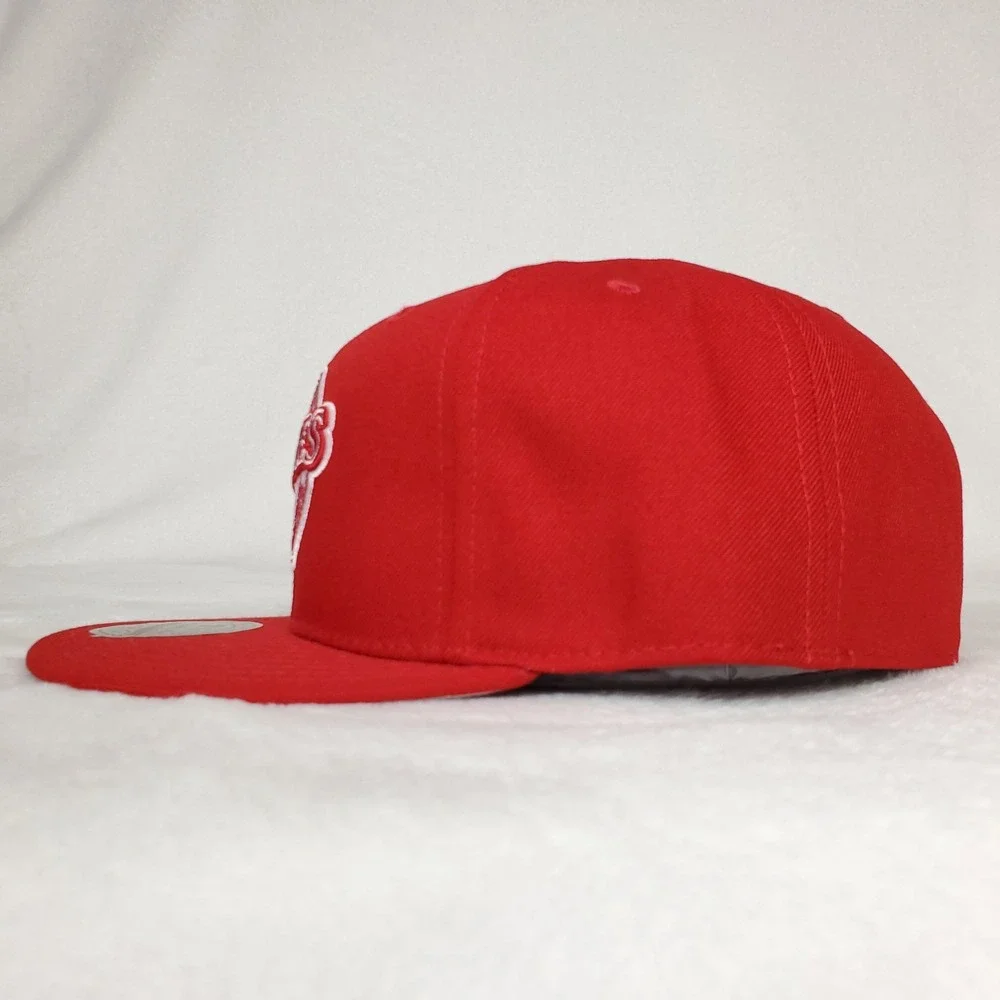 San Diego Padres Mitchell & Ness MLB Fitted 7 3/4 Liberty Fit Hat Cap Red NWT‎